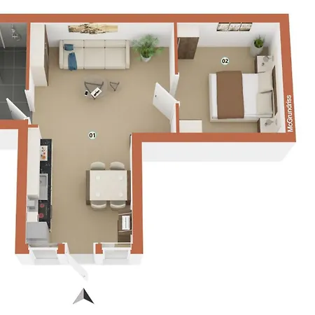 Urban Gotha-apartment Ekhof- Am Schlosspark- Parken An Der Der Tür- Barrierefrei, 900 Meter Zum Bahnhof - Wallbox Apartment
