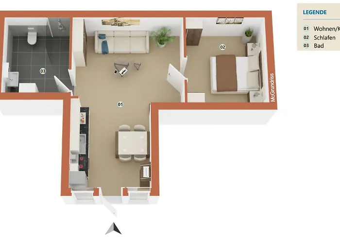 Urban Gotha-apartment Ekhof- Am Schlosspark- Parken An Der Der Tuer- Barrierefrei, 900 Meter Zum Bahnhof - Wallbox Daire