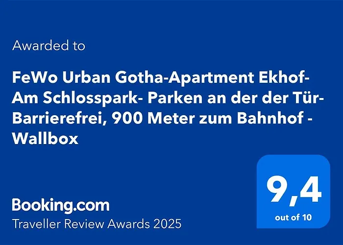 Urban Gotha-apartment Ekhof- Am Schlosspark- Parken An Der Der Tuer- Barrierefrei, 900 Meter Zum Bahnhof - Wallbox Daire
